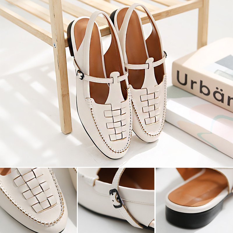 手作り編みサンダル