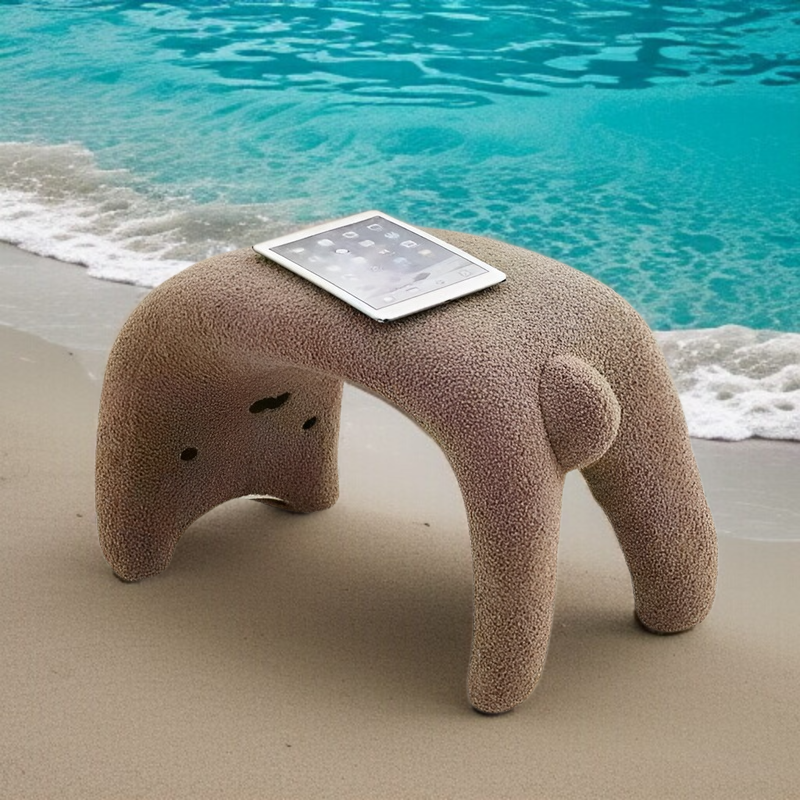 가정용 낮은 의자와 신발 교환대 세트 모습