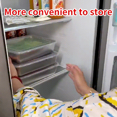 Stainless steel square plate（With lid）