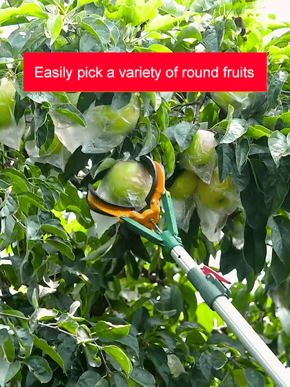 Protective soft rubber claws prevent fruit bruising