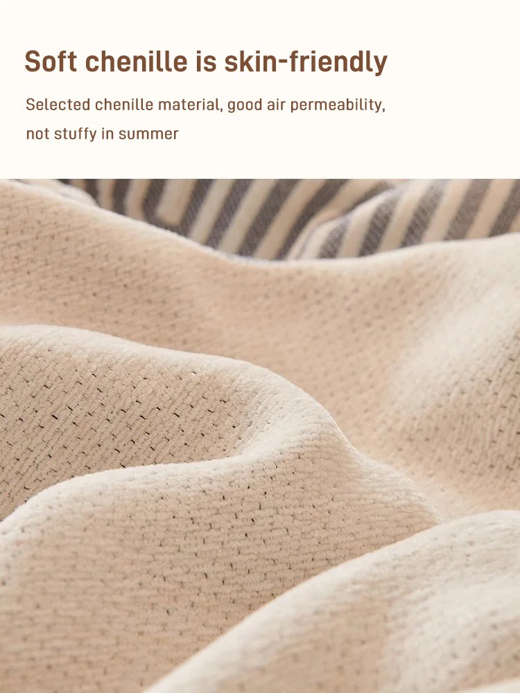 Double sided chenille sofa cover