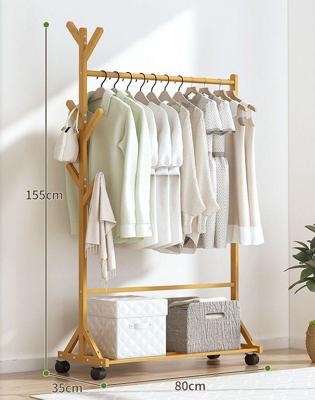 原色・6本フック/幅80cm