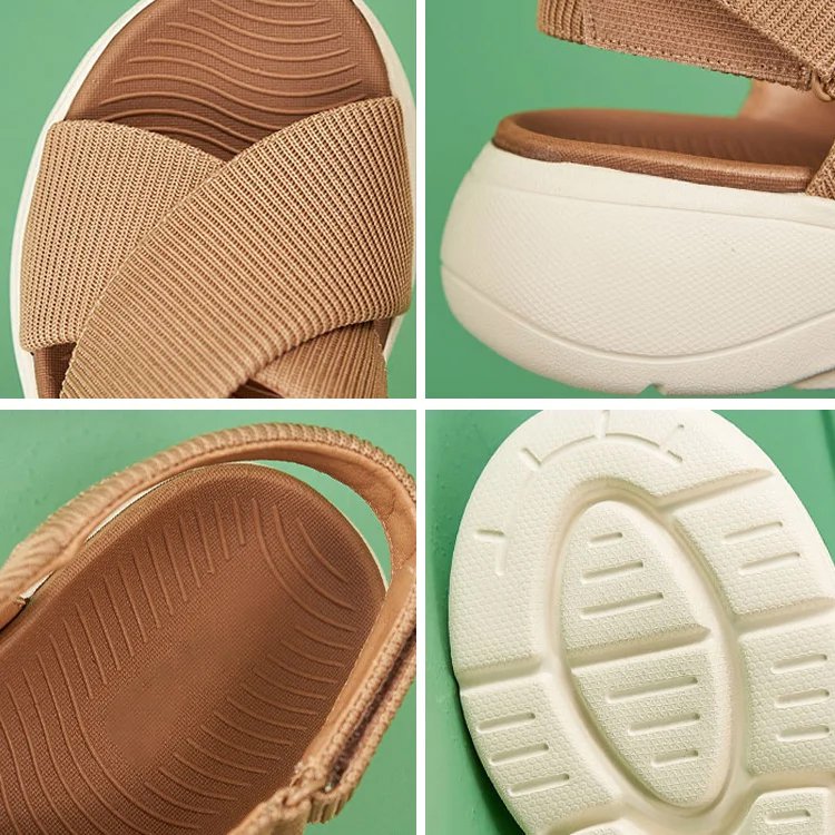 컴포트 캐주얼 여성 웨지 샌들