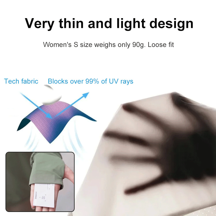 Men's and women's light sun protection clothing