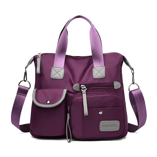 【ナイロンハンドバッグ】大容量、気品溢れる、防水性、耐摩耗性抜群、耐久性に優 れた