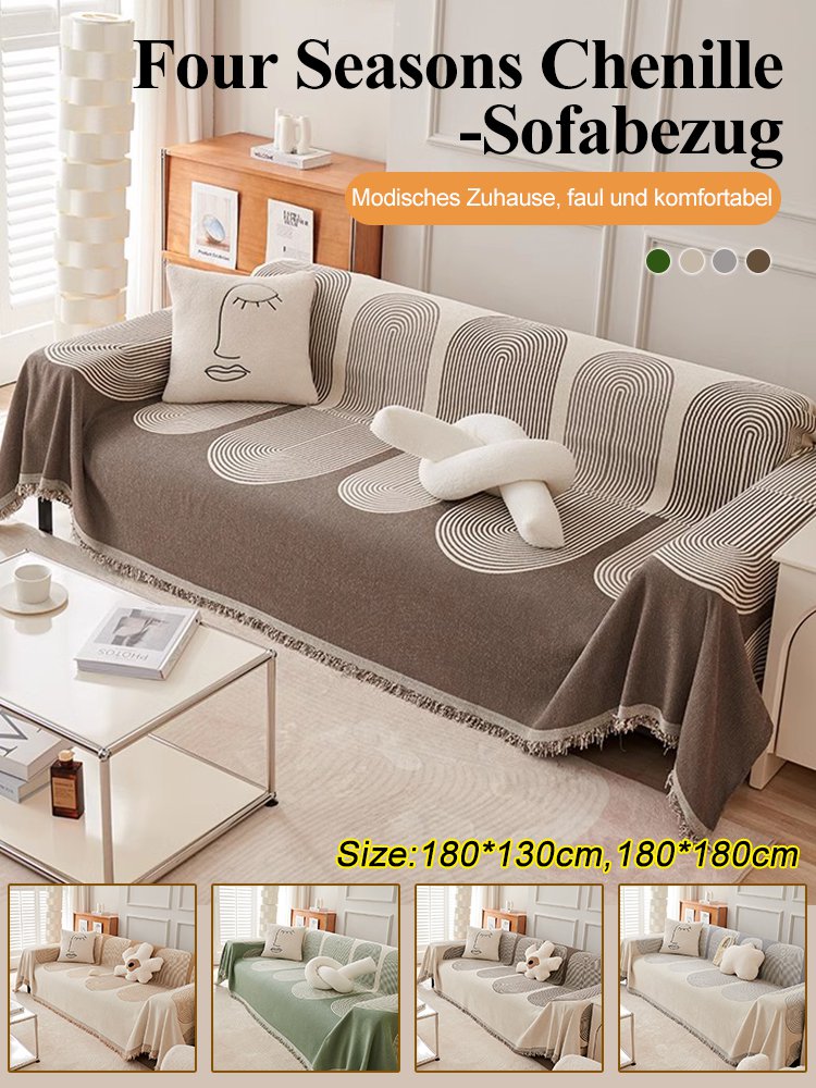 Doppelseitiger Chenille-Sofabezug