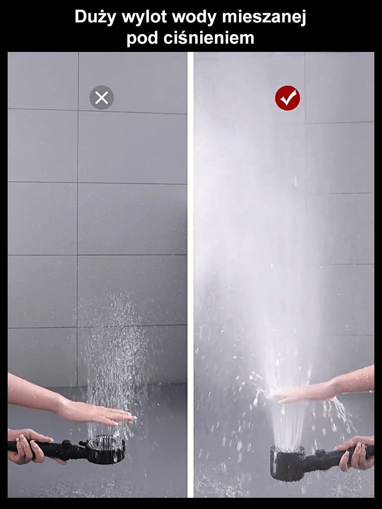 Nowo zmodernizowana】 głowica prysznicowa Turbo