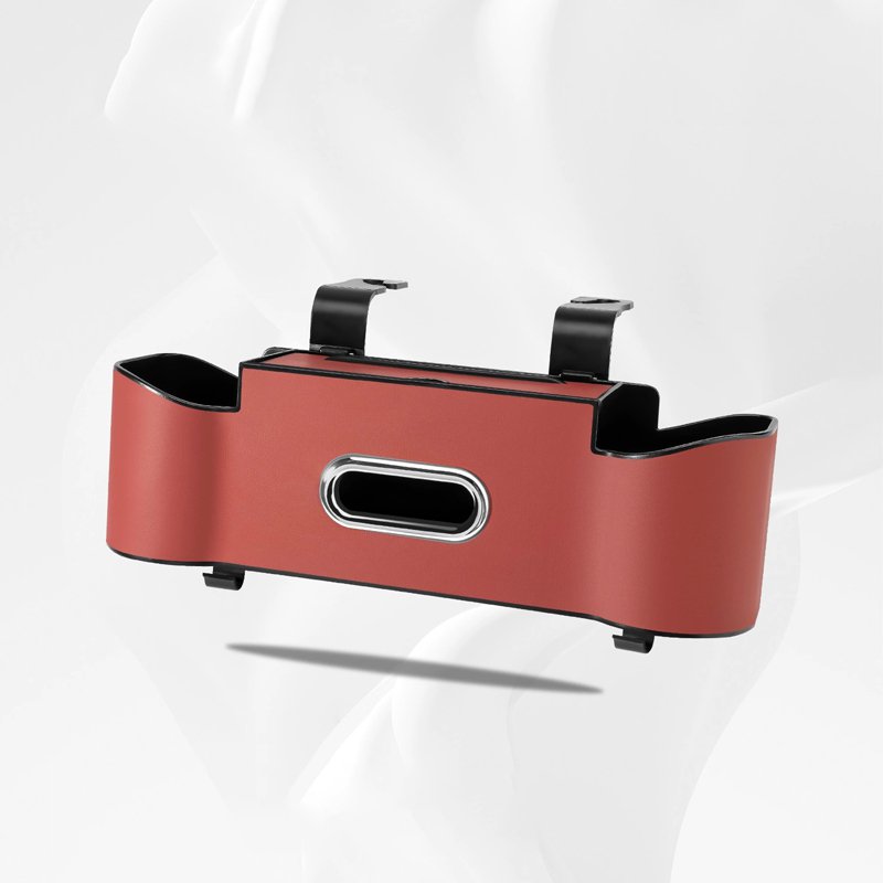 의자 등받이 수납함 - 보르도 레드【다용도✅분류 수납】