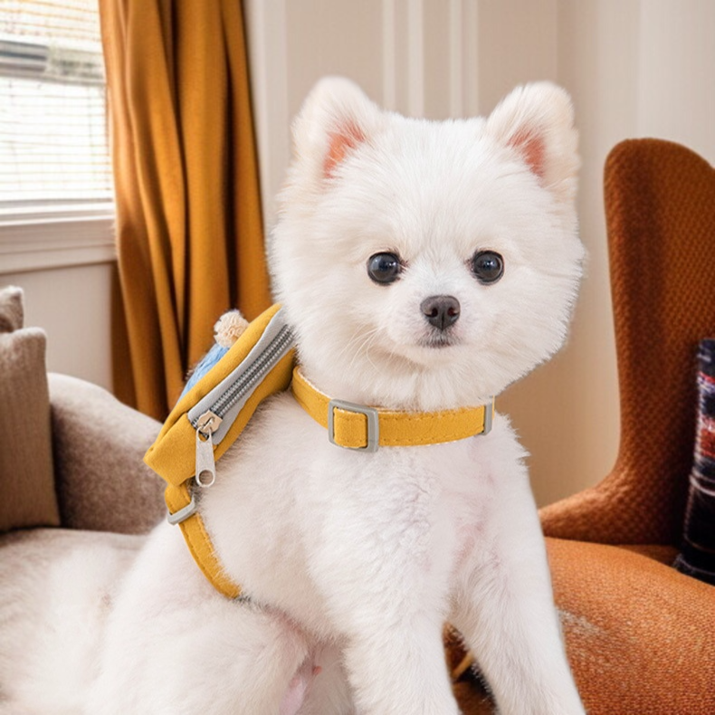 ペット・ドッグ・ウォーキング・バックパック 調節可能なI字型チェストストラップ 犬の散歩用リード キャットドッグチェーン ペット用品セット