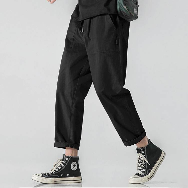 メンズ9分丈カジュアルパンツ