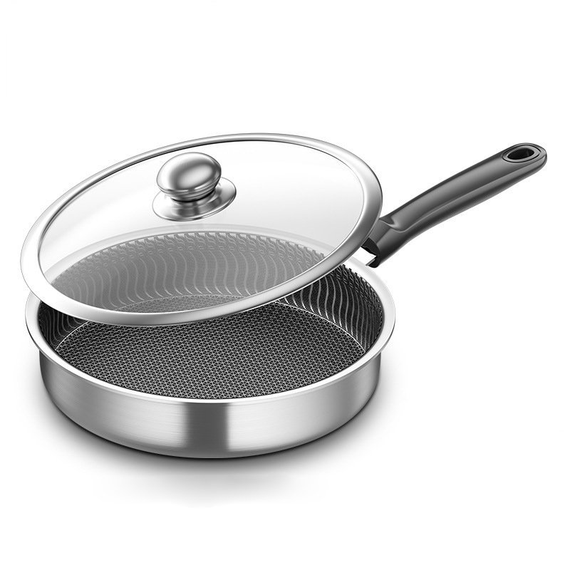 ドイツ産ステンレス鋼フライパン 鍋深：6cm