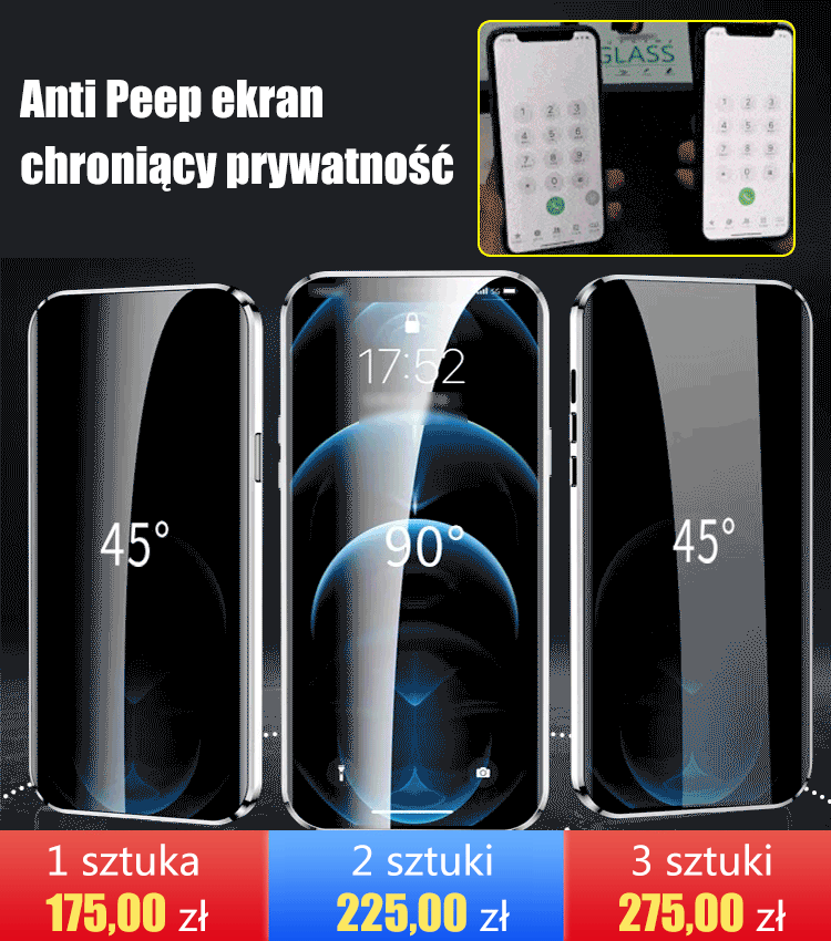 360 anty prywatności magnetyczne etui