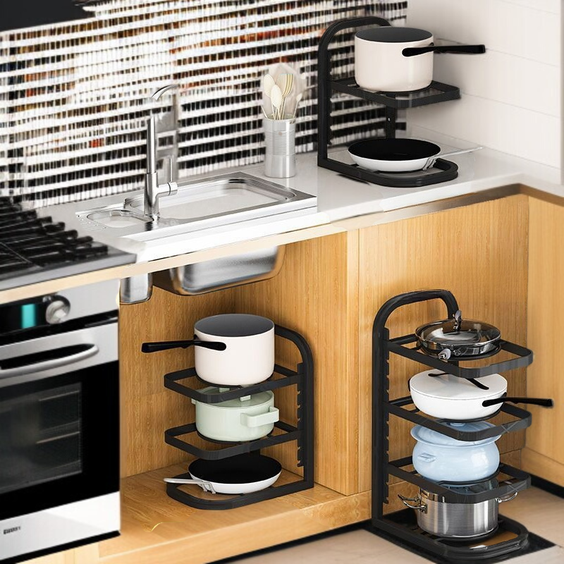 折りたたみ可能なキッチンラックの収納状態