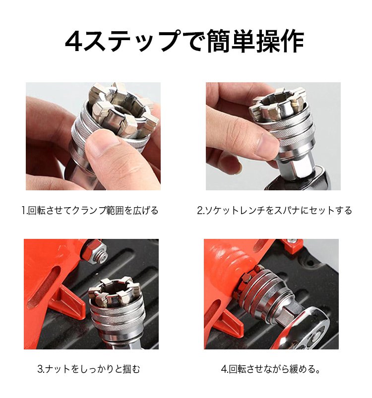 DIY作業に便利なソケットレンチ