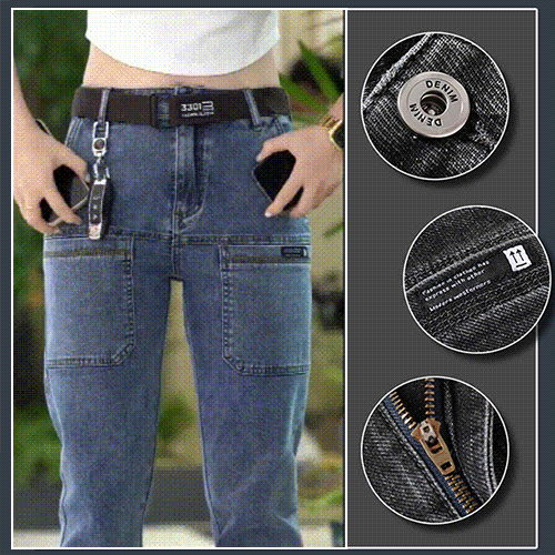 Stretchy Straight-leg Men's Jeans