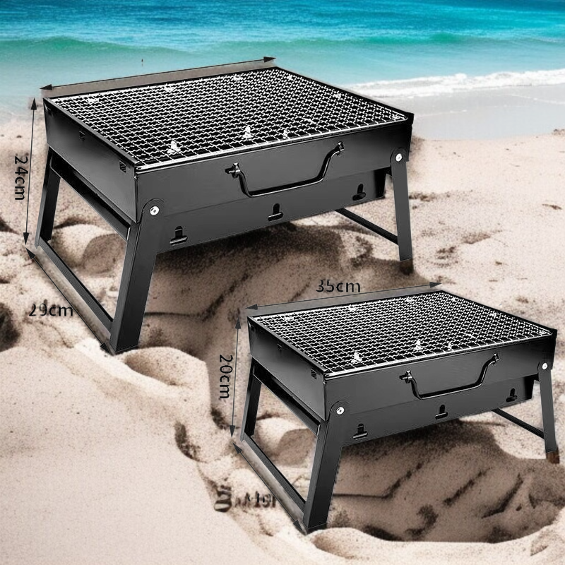 접이식 바베큐 그릴 휴대 장면