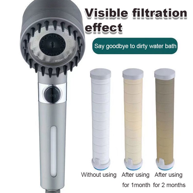 Multifunctional supercharged hand-held shower