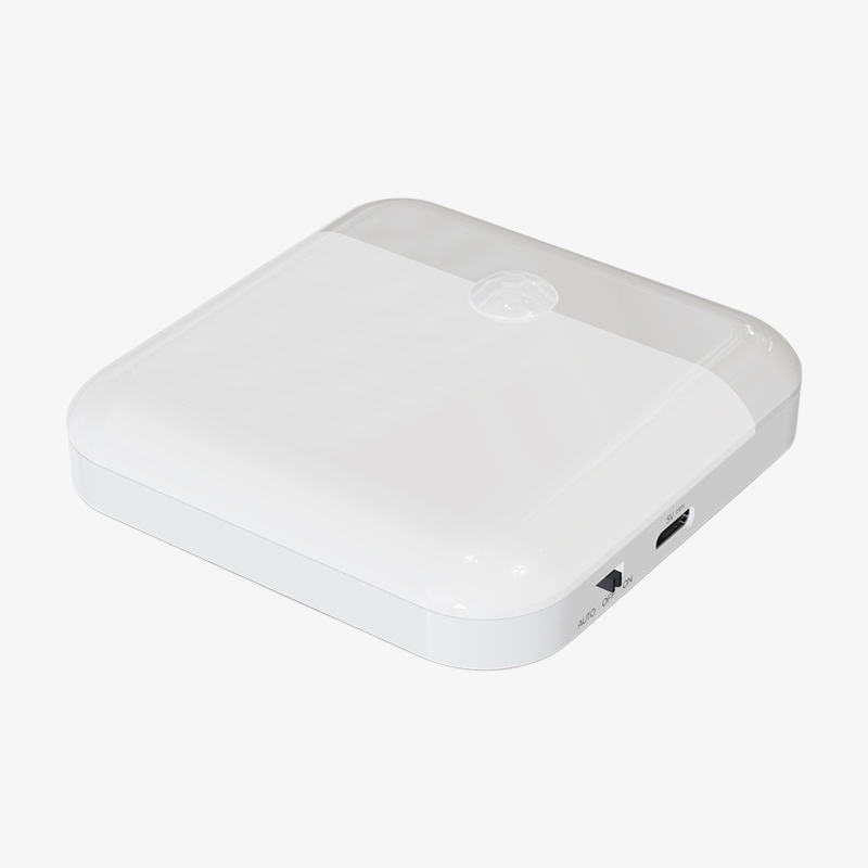 인체 감지 기능을 보여주는 무드등 사용 예시