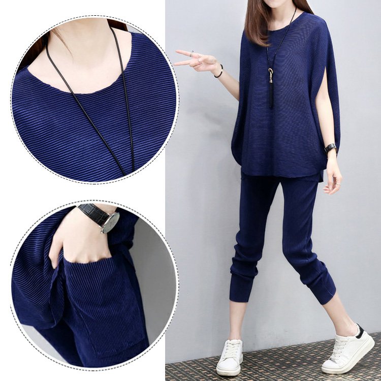 ドルマンスリーブ着痩せ効果セットアップ