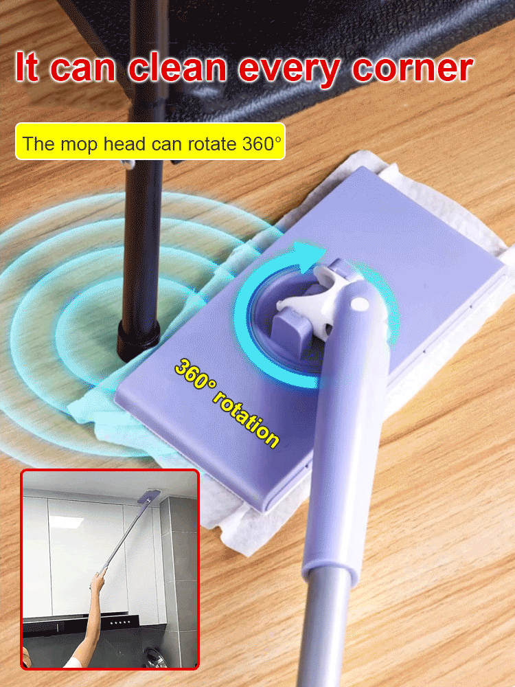 Automatic Cloth Changing Hands-Free Mini Mop