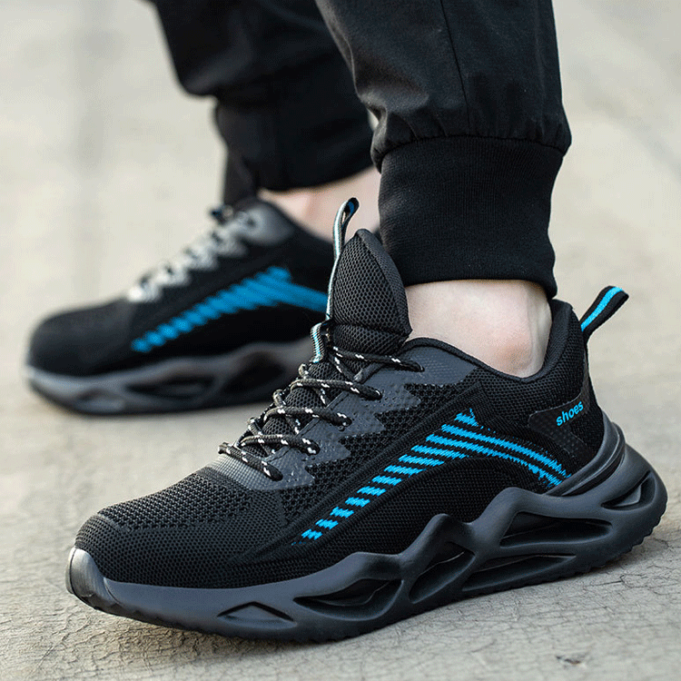 부수기와 뚫기 방지 비직 남성 신발