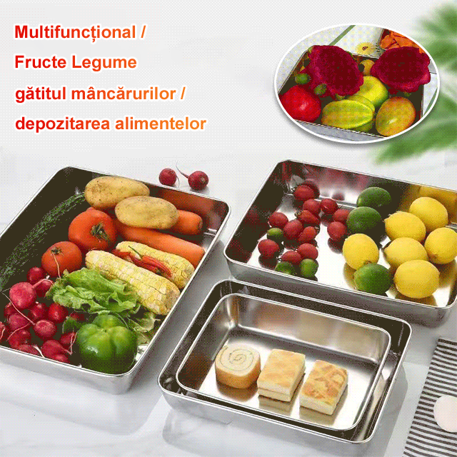 Tavă Japoneză din Oțel Inoxidabil