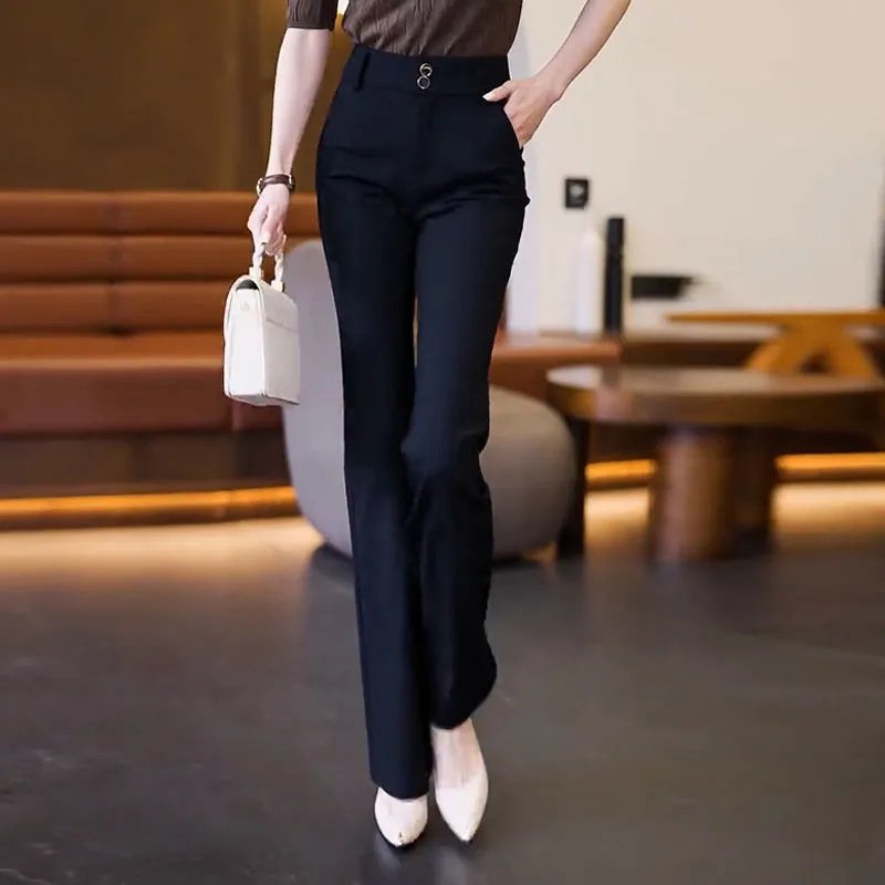 細見えフレアパンツ