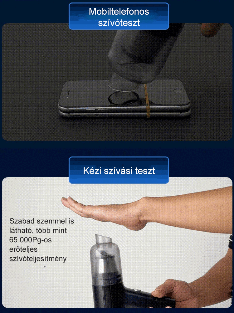 Hordozható autóporszívó