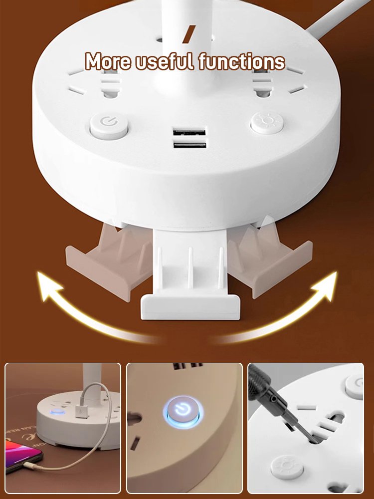 Creative Multi-functional Convertible Socket Table Lamp