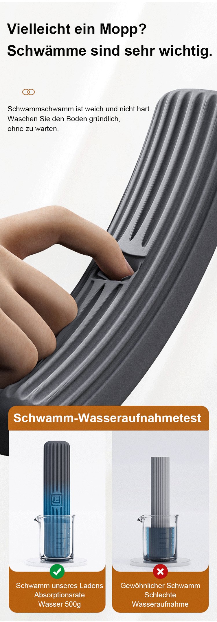 Mopp wird einfach ausgewrungen