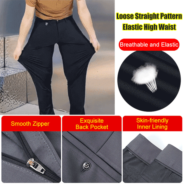 Elastic Suit Pants