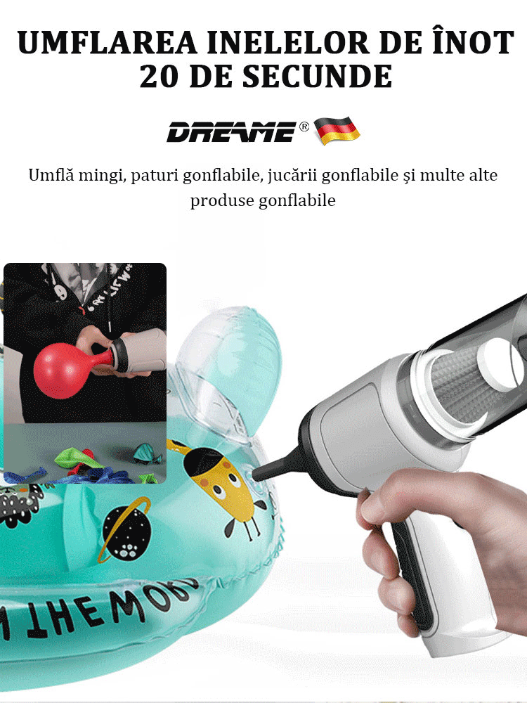 Aspirator fără fir cu funcții multiple