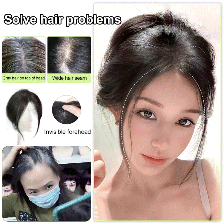 Partial bangs hair piece