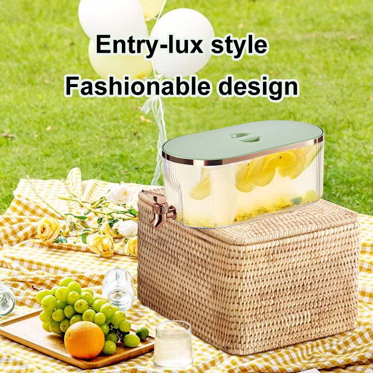 Beverage dispenser with spigot for fridge