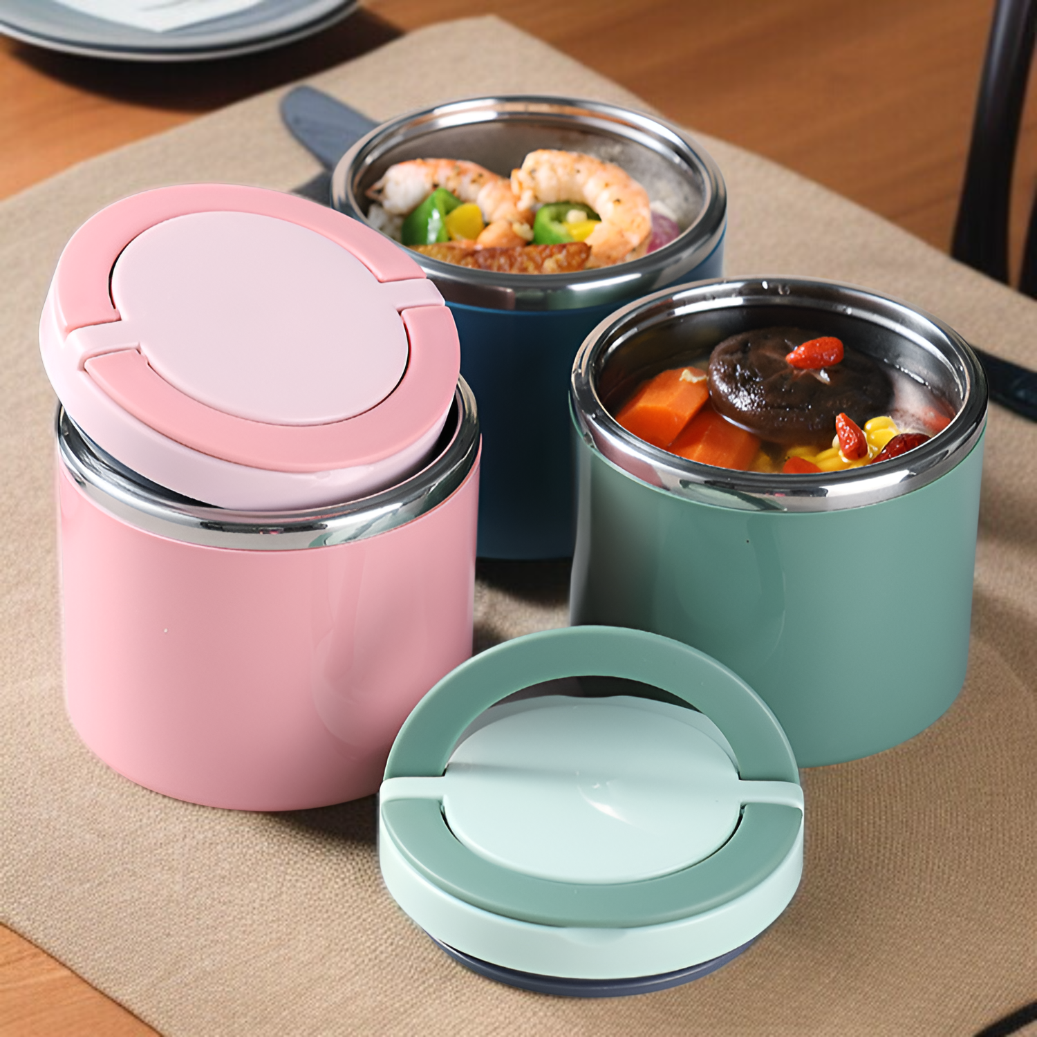 スープジャー 真空断熱スープジャー 保温 保冷 スープジャー 保冷 全パーツ食洗機OK お手入れ簡単 弁当箱