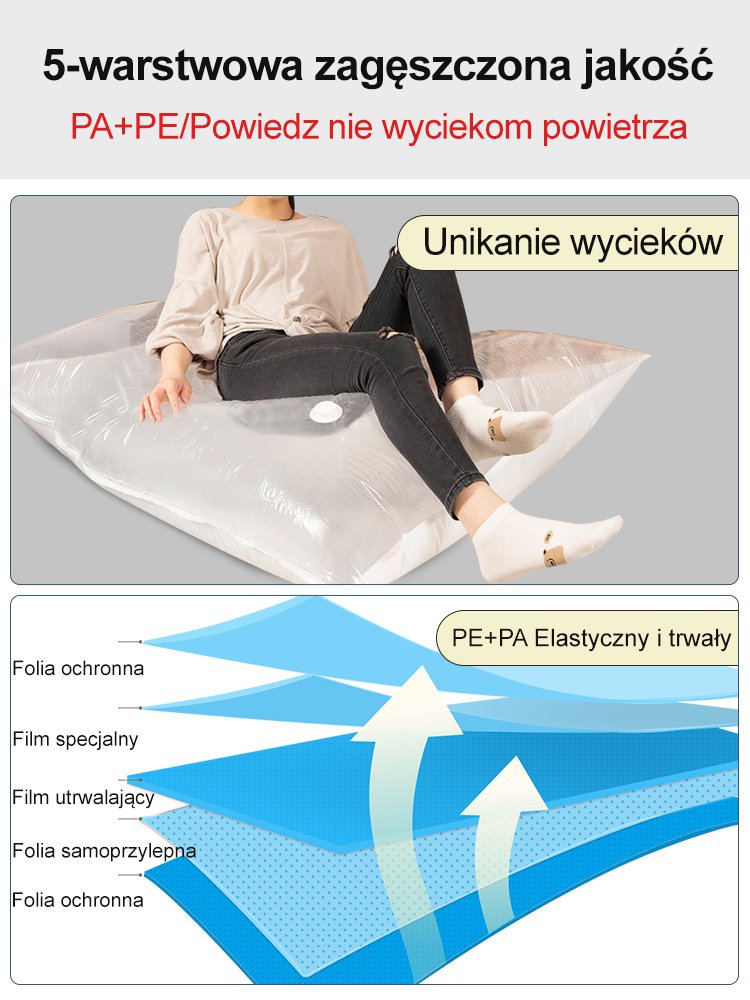 Popularny japoński worek próżniowy do przechowywania