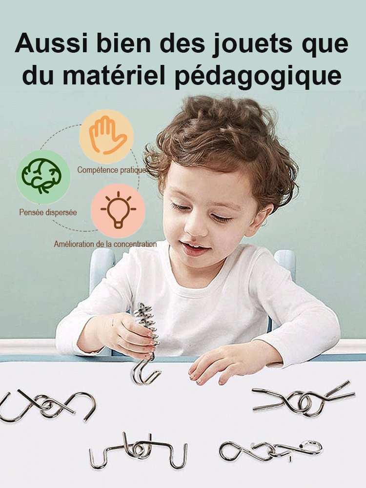 IQ anneau déboutonné à neuf maillons