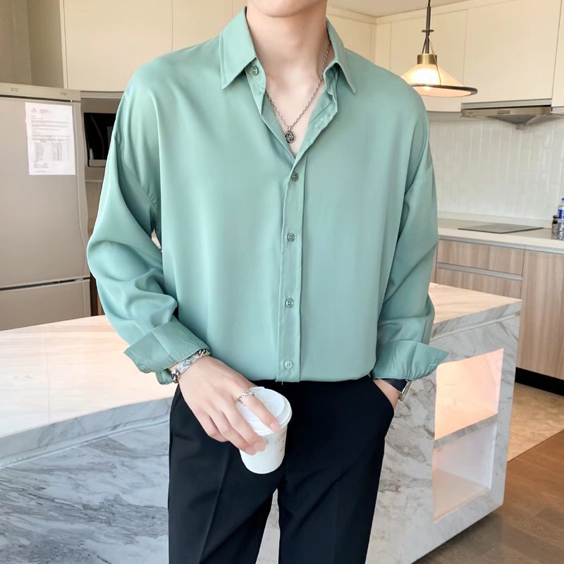 남성 캐주얼 긴팔 셔츠 