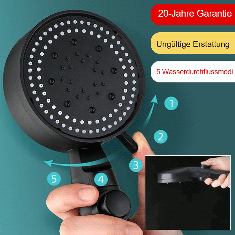 Fünfstufige Turbolader-Dusche