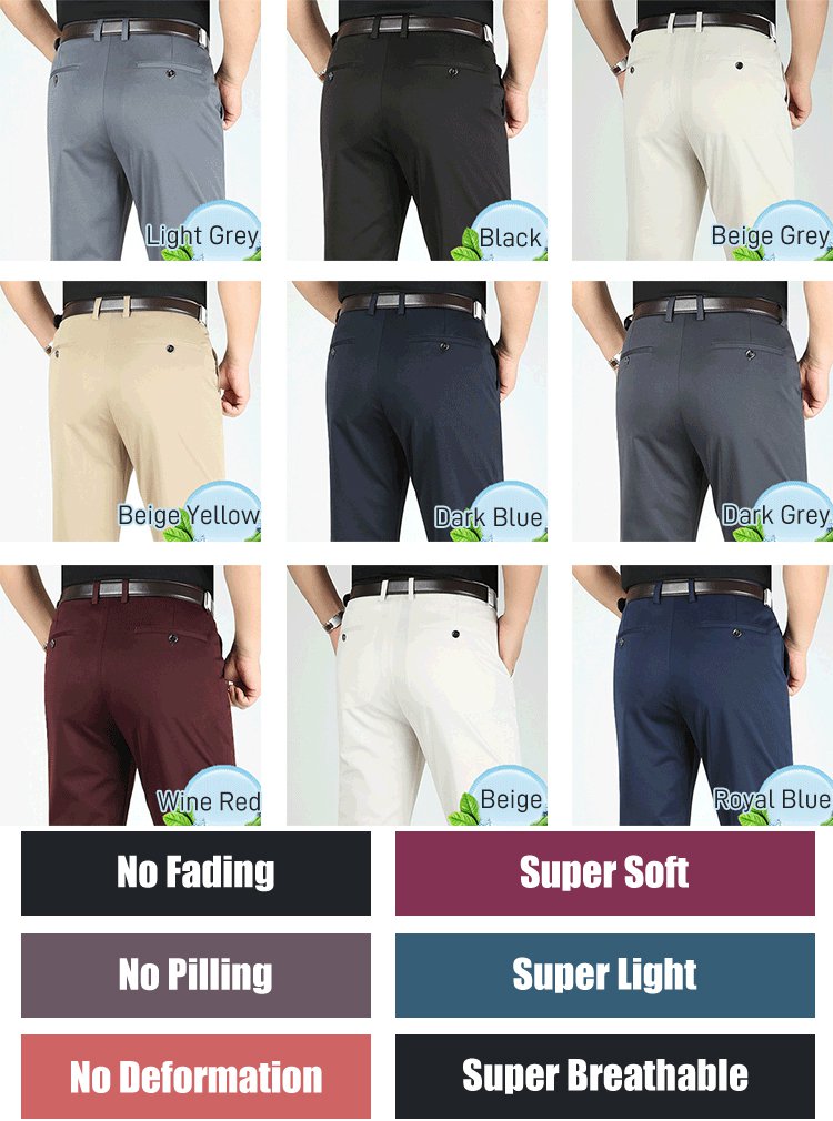 Ice Silk Stretch Men's Casual Pants