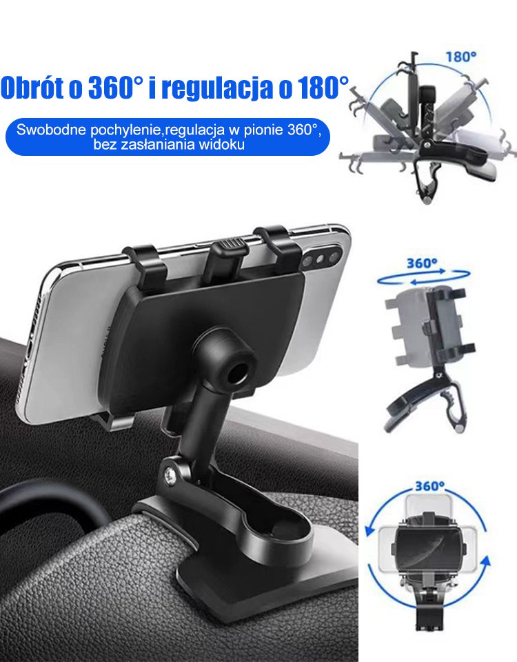 Wielofunkcyjny wspornik na telefon komórkowy do pojazdu