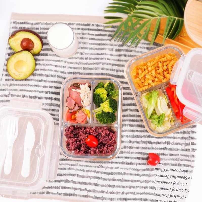 안전하고 환경친화적인 유리 도시락