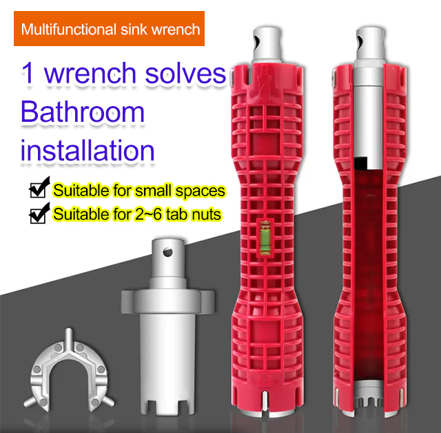 Bathroom wrench multipurpose sink spanner, household hose multifunctional plumbing tool