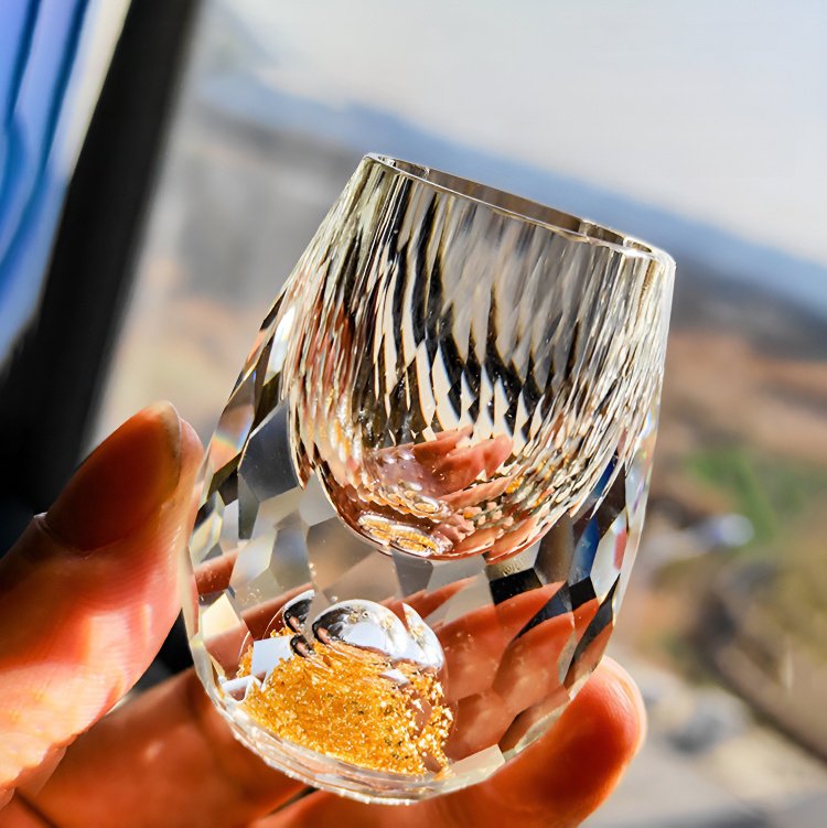 クリスタルガラス酒盃