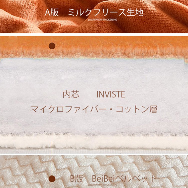 両面フリース厚手の毛布