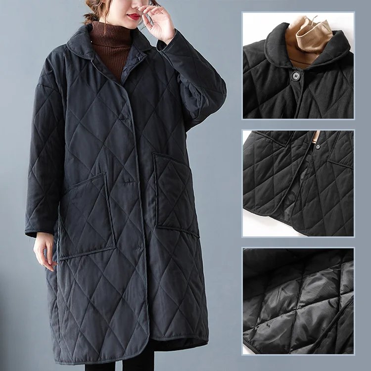 キルティングダウンコート