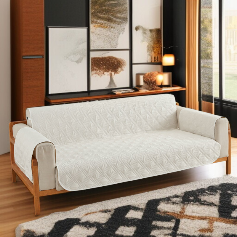 犬と猫がくつろぐペットソファークッション