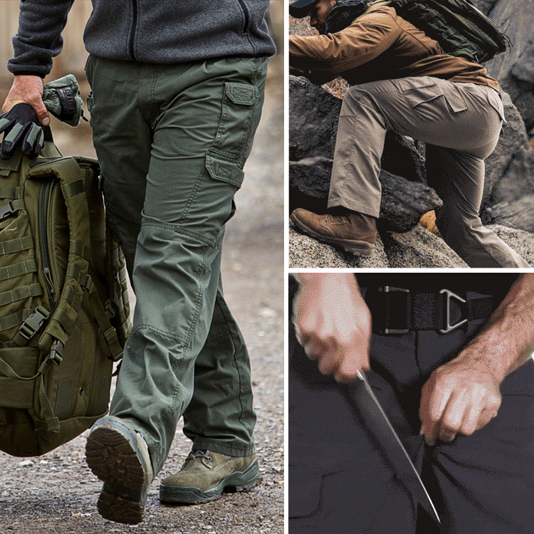 Pantaloni tactici elastici în aer liber