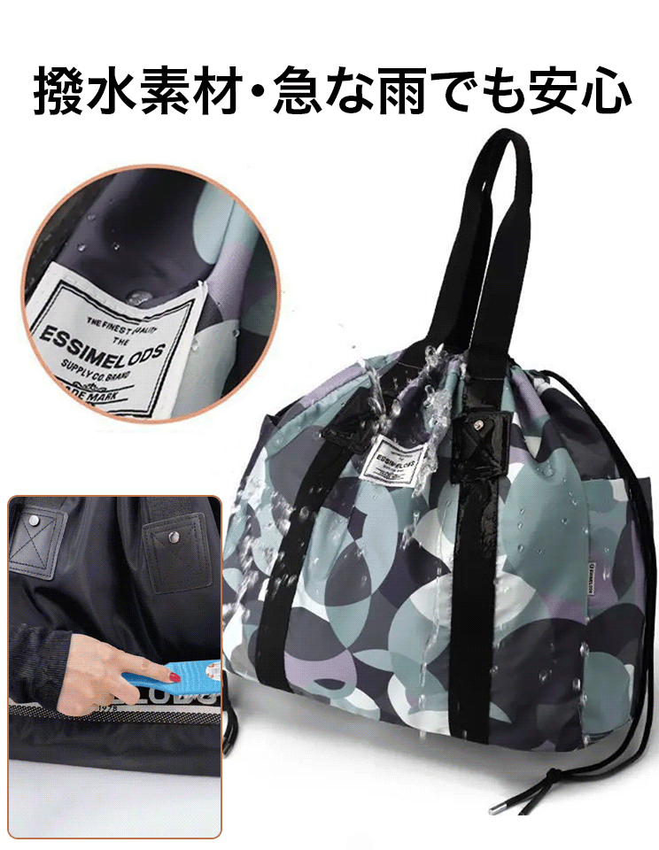 多機能大容量プリントリュック