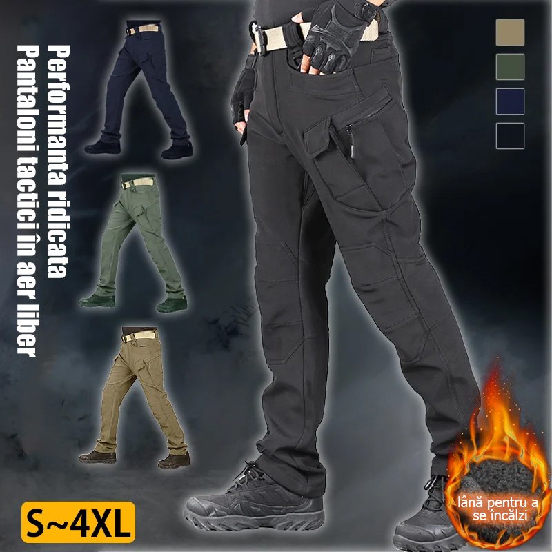 Pantaloni tactici elastici în aer liber